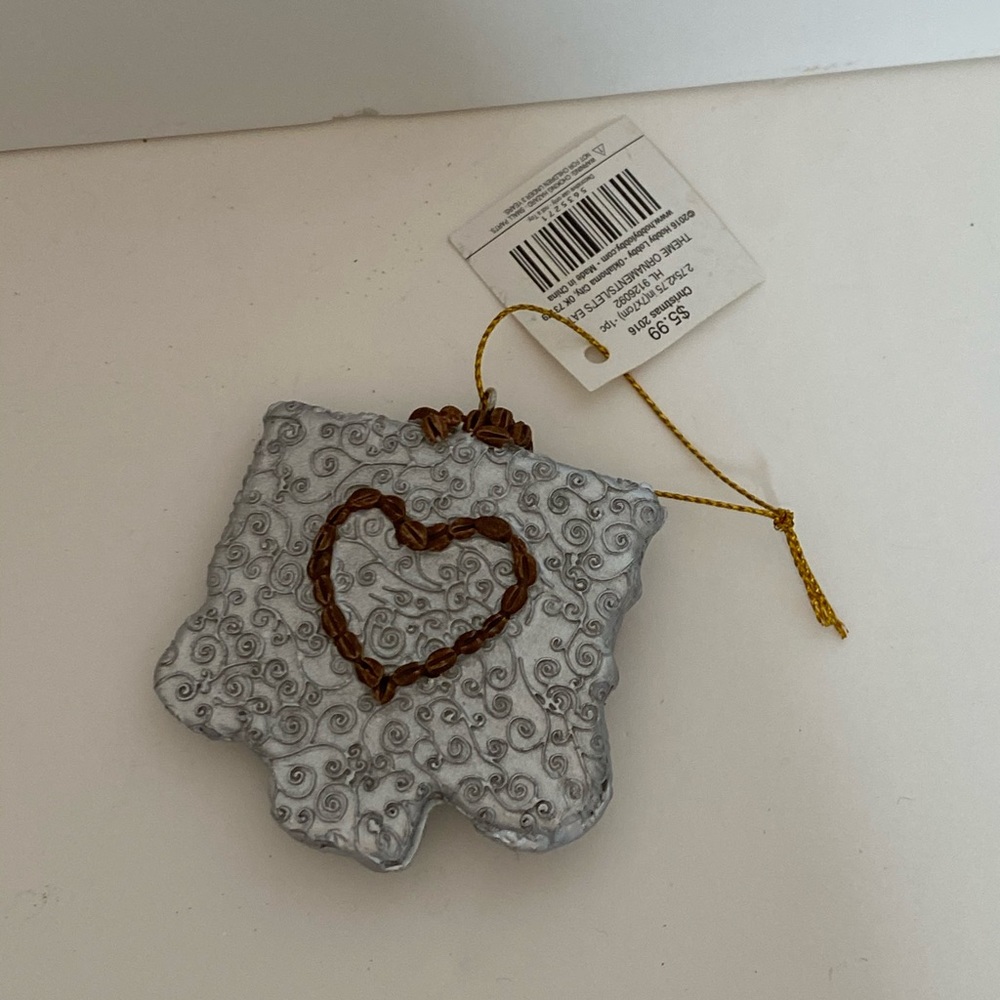 NWT Peace Love Coffee Holiday Ornament - Picture 3 of 5